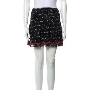 Ulla Johnson silk ruched skirt